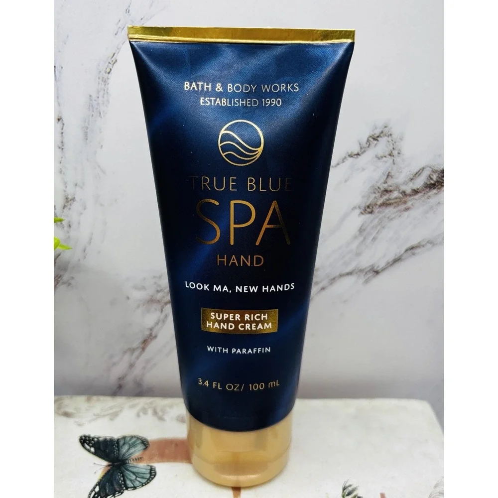 TRUE BLUE SPA LOOK MA NEW HAND SUPER RICH HAND CREAM PARAFFIN BATH BODY WORKS